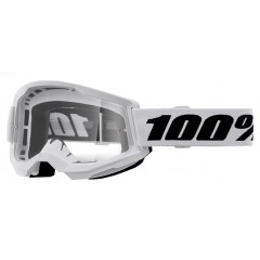 100% STRATA 2 PROZORNA MOTOKROS OČALA WHITE